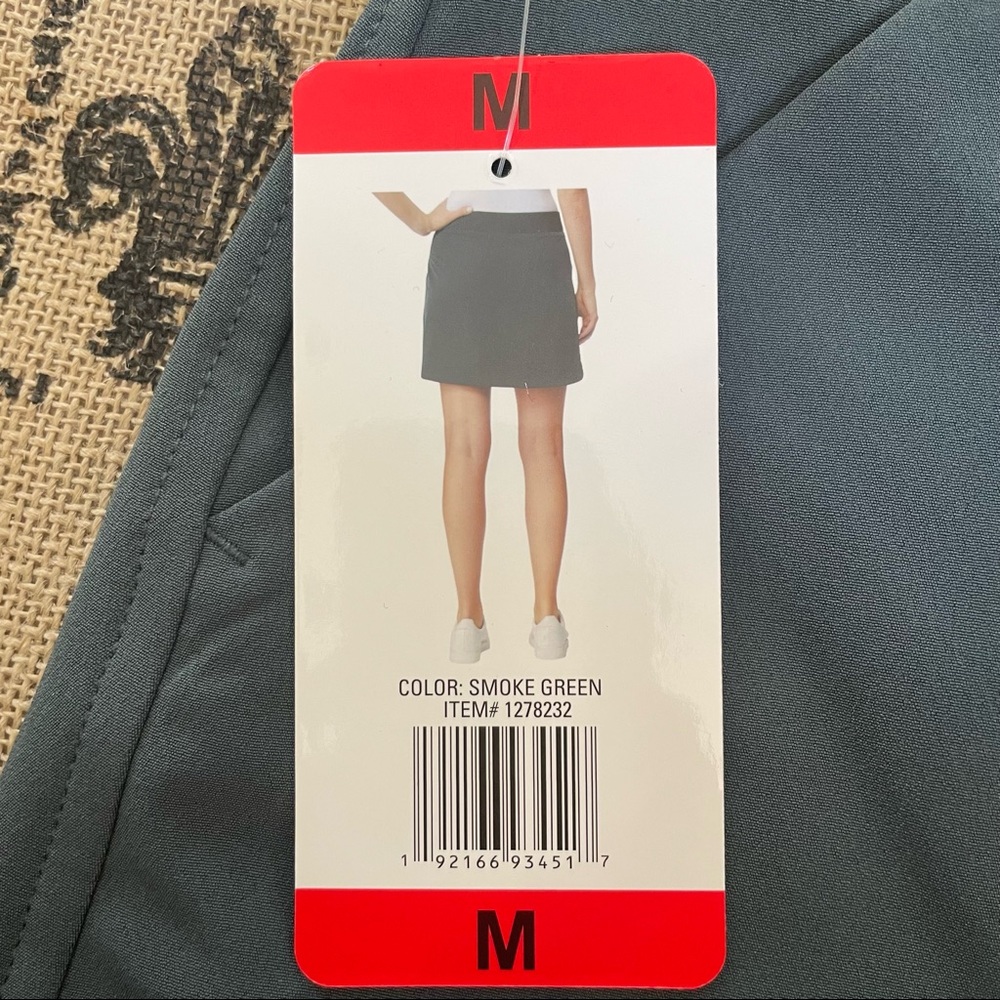 32 Degrees Cool NWT! Smoke Green Stretch Woven Skort Size M - Picture 8 of 14